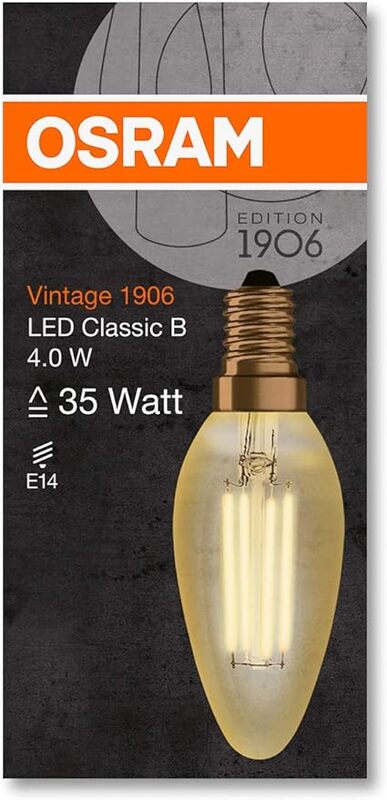 

Osram Vintage 1906 Lamp CLAS BA 22 2.5 W/2400 K E14