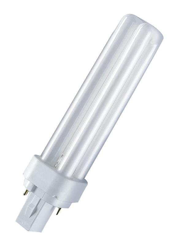 

Osram Dulux D CFL Bulb, 26W, 2700K, G24D3-2 Pin, White