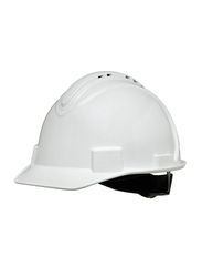 Honeywell Hard Vented 4 Point Ratchet Suspension North Short Brim Safety Helmet, NSB11001, White