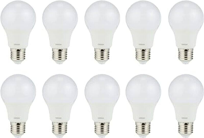 

Osram 9W LED Dimmable Bulb E27 base Value Classic A Frosted 6500k Day Light - Pack of 10