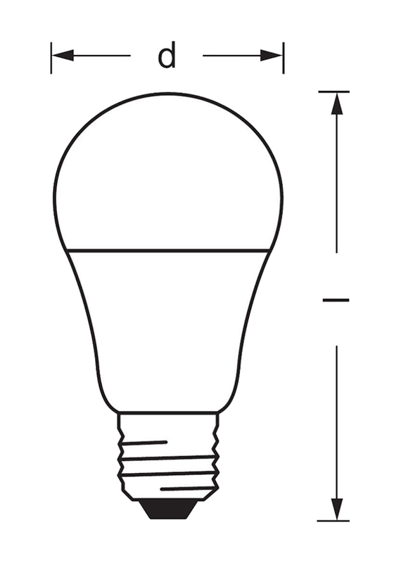 Ledvance LED Smart Bulb, 60W, E27, White