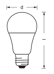 Ledvance LED Smart Bulb, 60W, E27, White