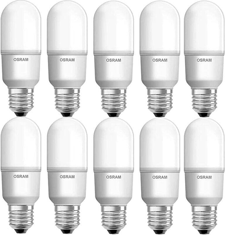 

Osram LED Dimmable Bulb E27 Value Stick Warm White/ Day Light Lamp 12W (Dimmer) - Pack of 10