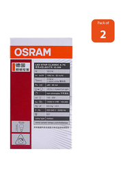 Osram LED Bulb, 8.5W, E27, 2 Pieces, Warm White