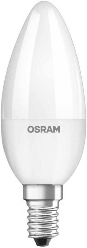 Osram Led Bulb E14 Candle Lamp 5W Warm White Dimmable 2700K, Pack Of 10