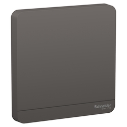 Schneider Electric AvatarOn, blank plate, 1 gang, Dark grey (Model Number-E8330X_DG)