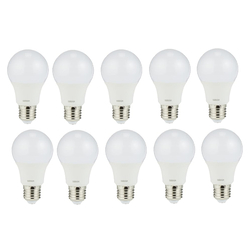 Osram Bulbs LED Classic A 10W Cool White, 4000K E27 screw base - Pack of 10