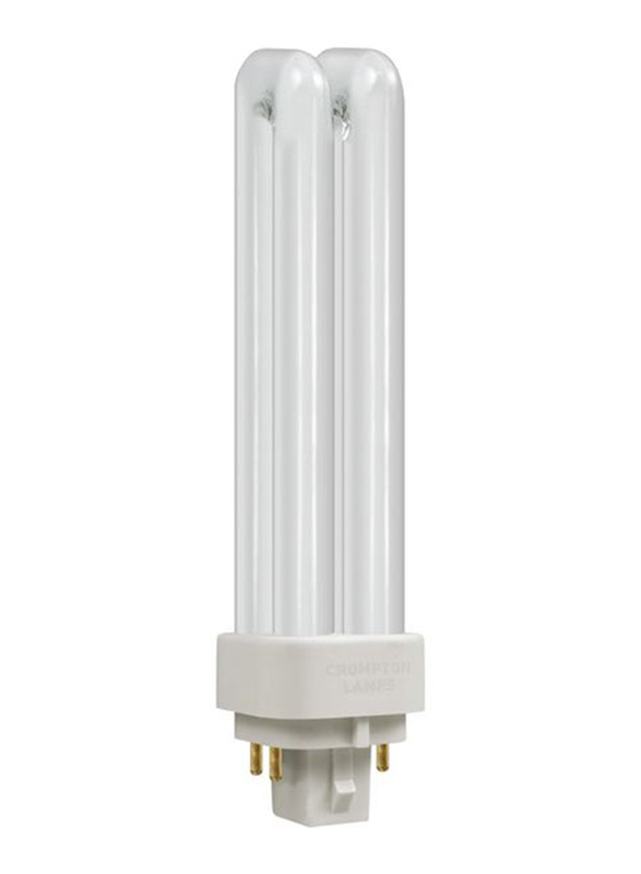 Osram Dulux D/E CFL Bulb, 13W, 3000K, G24Q1-4 Pin, White