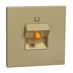 Schneider Electric Avataron C TV Socket E8731TVF_WG, , Ip20 Wine Gold F-Type