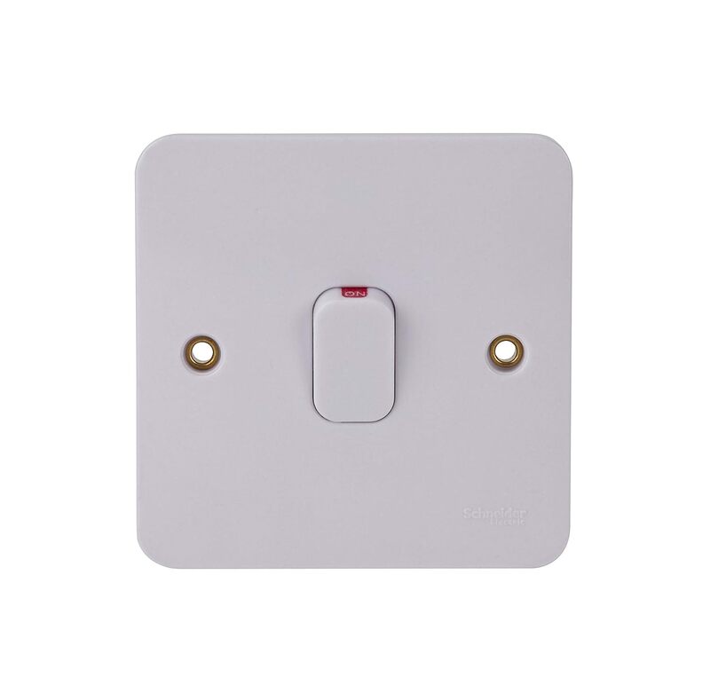 Schneider Electric Lisse -2-pole switch with indicator lamp - 1 gang - 32A - white - GGBL4031