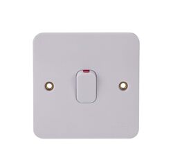 Schneider Electric Lisse -2-pole switch with indicator lamp - 1 gang - 32A - white - GGBL4031