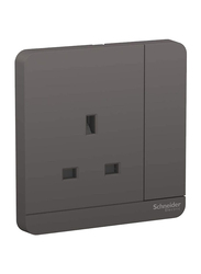 Schneider Electric AvatarOn 3P 13A Switched Socket 250V, E8315_DG_G12, Dark Grey