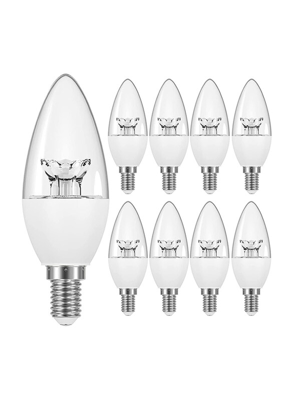 

Osram Classic B LED Candle Lamp Bulb, 5.5W, E14, 10 Pieces, Warm White