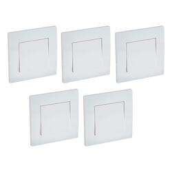 Schneider Electric KB31R_1 Vivace White - 1-way plate switch 1 gang - 16AX - white - Pack of 5