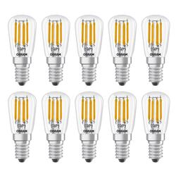 Osram E14 LED T26  Filament Clear 2.8W 827 300° beam angle Warm White, 250lm - Pack of 10