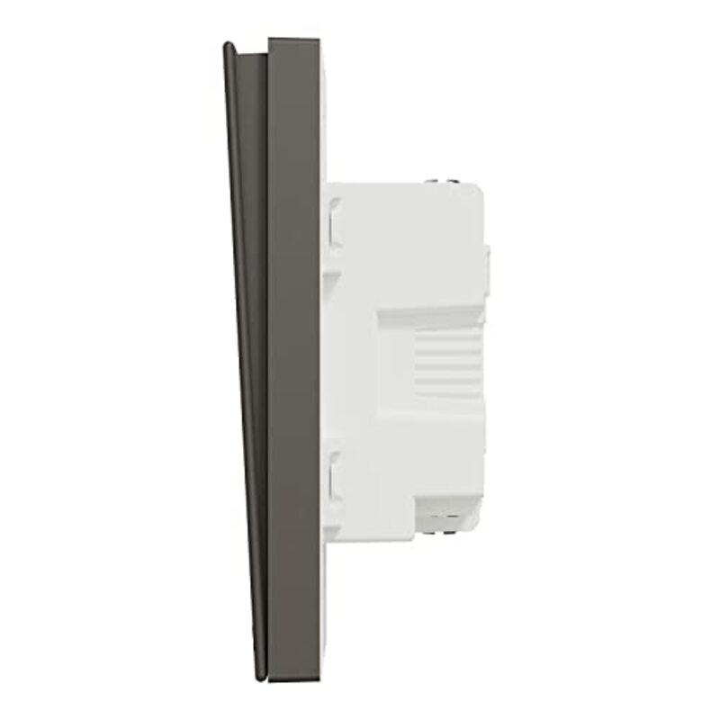 Schneider Electric Avataron C Intermediate Switch With Fluoresent Locator E8731MF_DG, 1 Gang, 16Ax Dark Grey 250 V