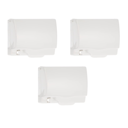Schneider Electric Full Time Protection Weatherproof Single Gang Socket Cover (White) Ip55 - Pack of 3