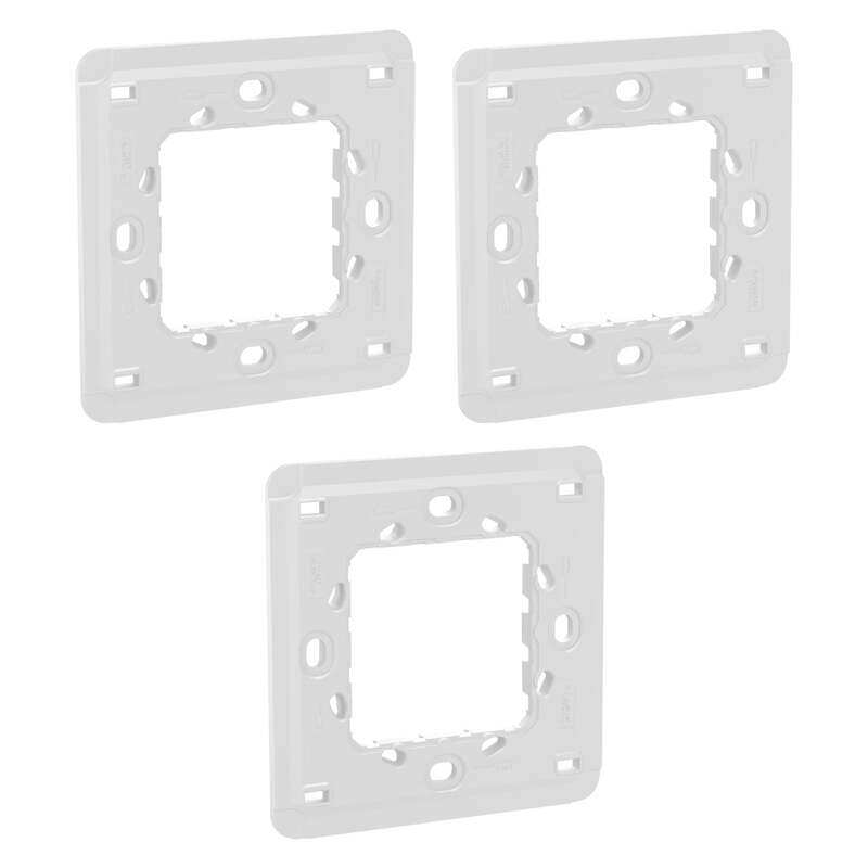 

Schneider Electric Unica Universal Fixing Frame, 2 Modules, 1,Gang , MGU7.002.PBS , Pack of 3