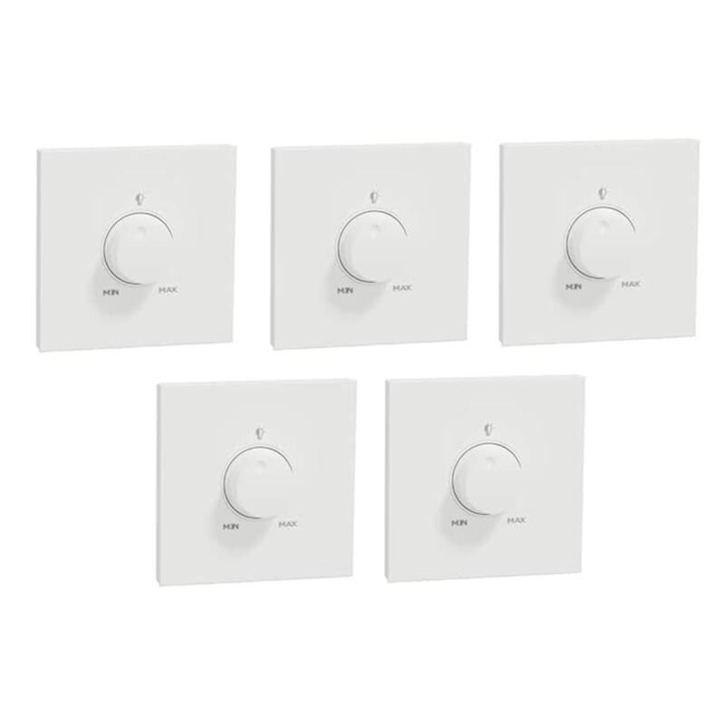 Schneider Electric Universal dimmer with switch, AvatarOn C, White - Pack of 5