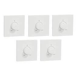 Schneider Electric Universal dimmer with switch, AvatarOn C, White - Pack of 5
