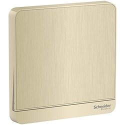Schneider Electric E8331L1_GH AvatarOn Gold - 1 gang 1 way - 16AX 250V Metal Gold Hairline - Pack of 3