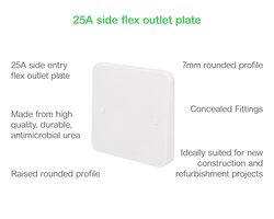 Schneider Electric Lisse - flex outlet - side entry - 25A - white - GGBL2033S