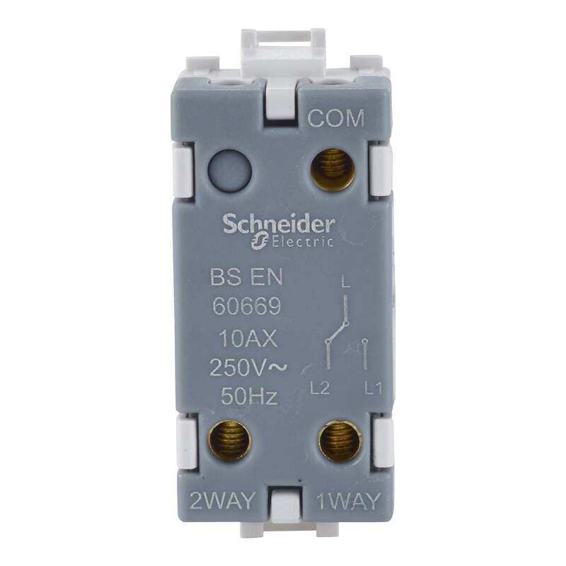 

Schneider Electric Ultimate Grid System 2,Way Switch Module, 1 Gang, White , GUG102MW