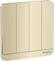Schneider Electric AvatarOn E8334L2_WG 4 switches 16AX 250V 2 way Wine Gold - Pack of 3