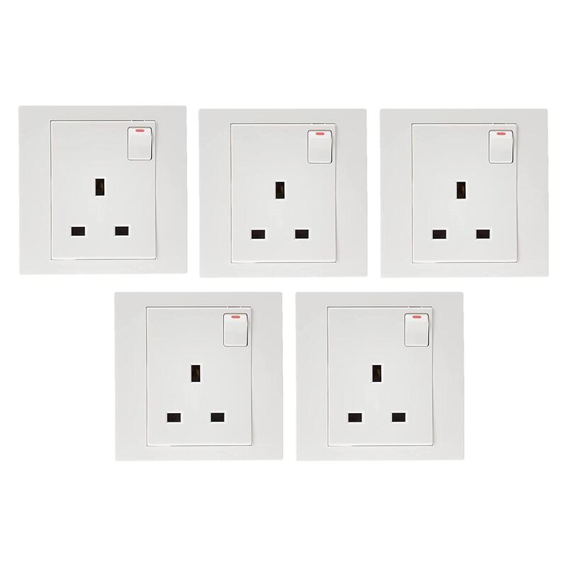 Schneider Electric Vivace White - Single switched socket - 13 A - 230 V - 1 gang -white - Pack of 5