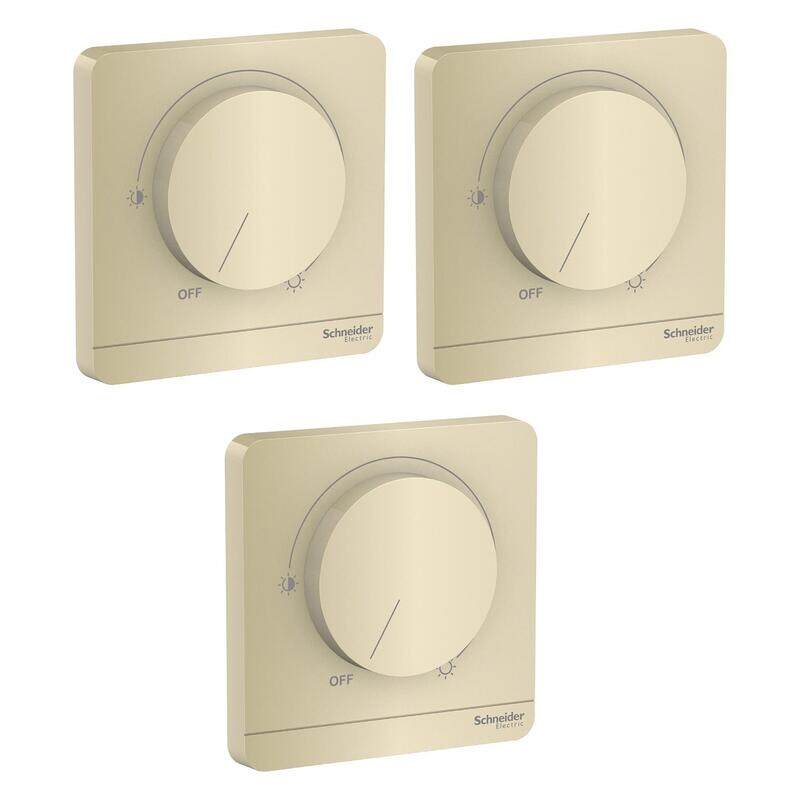 

Schneider Electric AvatarOn, rotary dimmer, 250 VA, Wine Gold - E8331RD250_WG - Pack of 3