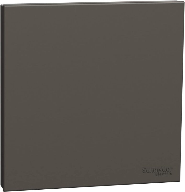 Schneider Electric Blank Plate, AvatarOn C, 1 gang, dark grey - Pack of 3