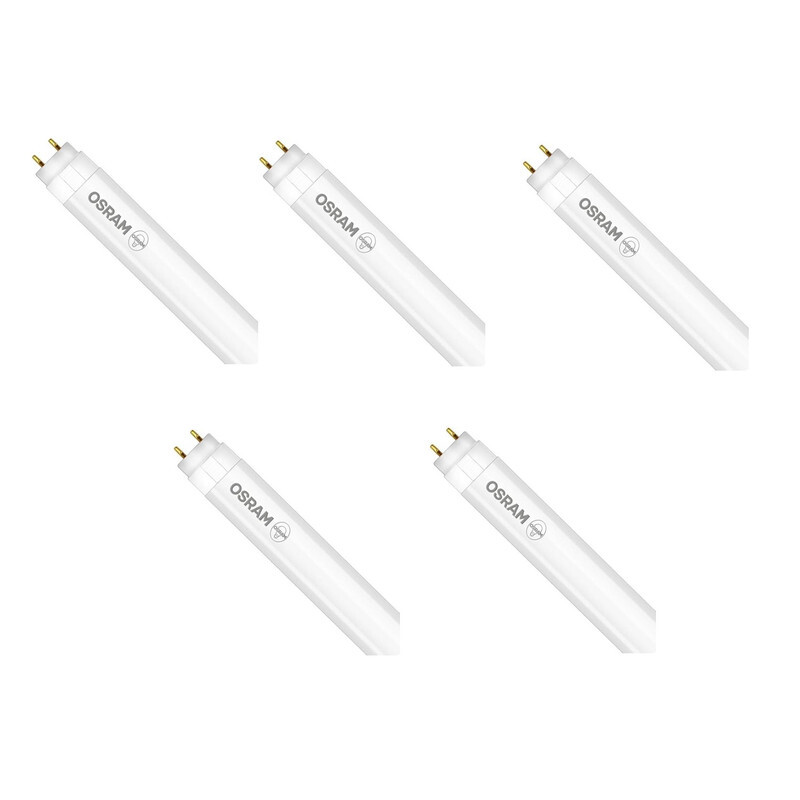 Osram SubstiTUBE Tube Light T5 AC HE35 Flurescent Lamp 16 Watts Day Light 6500k with G5 Base 1.2 meter- Pack of 5