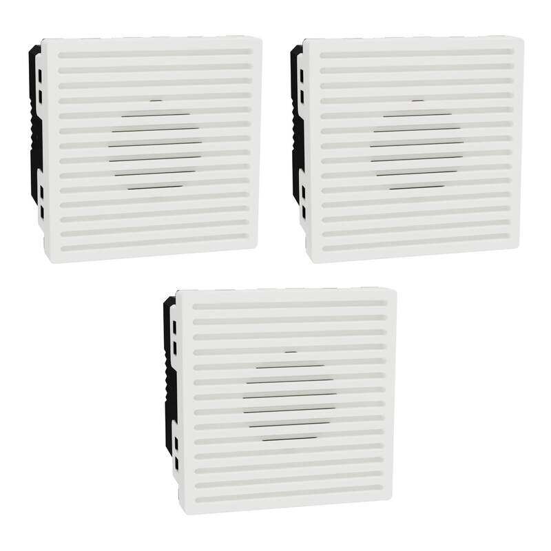 

Schneider Electric Miluz E Doorbell Buzzer, 2 Module, White , M3TB31_DB , Pack of 3