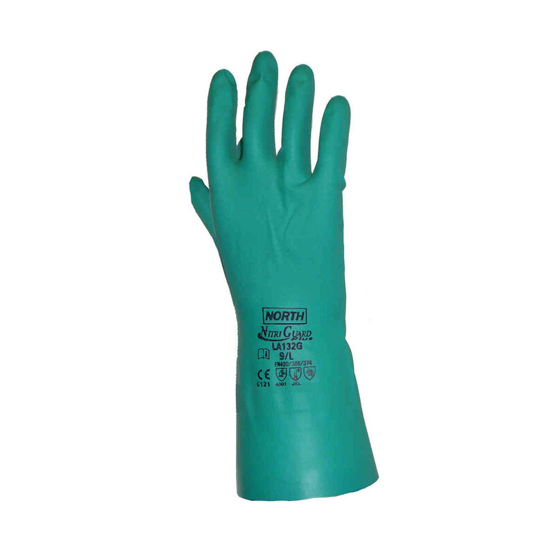 Honeywell safety Nitriguard Plus Mechanical & Chemical Resistant Gloves LA132G - 33 CM (Size L)