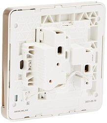 Schneider Electric E8315N_WG_G12 AvatarOn Gold - Single switched socket - 13 A - 230 V - 1 gang -Gold with Neon - Pack of 3