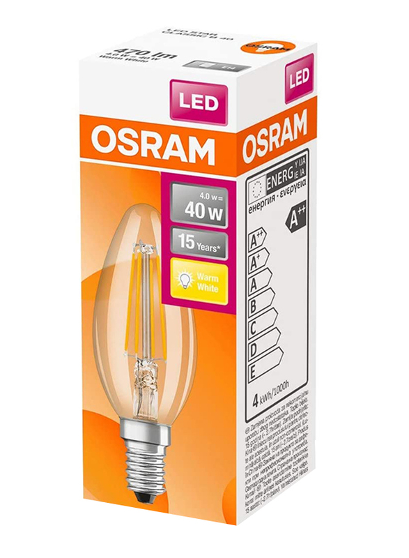 Osram LED Light Bulb, 4058075116092, Transparent White
