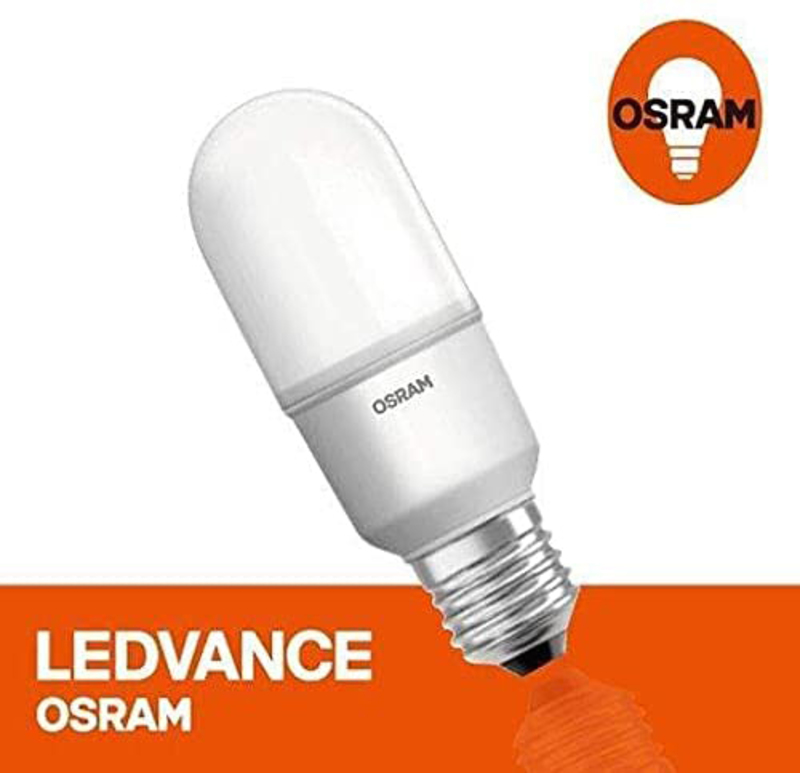 Osram E27 4000K Value LED Stick Screw Lamp Bulb, 9W, 10 Pieces, Daylight White