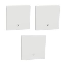 Schneider Electric Double Pole Switch with LED, AvatarOn C, 20A, 250V, 1 gang, white - Pack of 3
