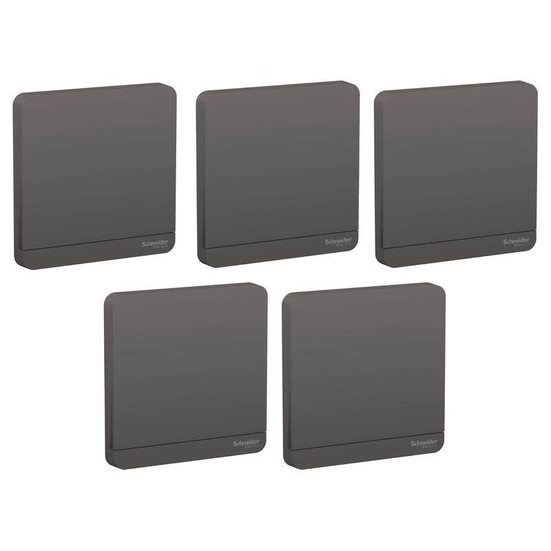 

Schneider Electric AvatarOn, switch, 16AX, 250V, intermediate, Dark Grey (Model Number-E8331M_DG) - Pack of 5