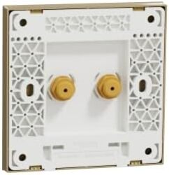 Schneider Electric TV socket, AvatarOn C, complete product, F-Type, IP20, wine gold - E8732TVF_WG