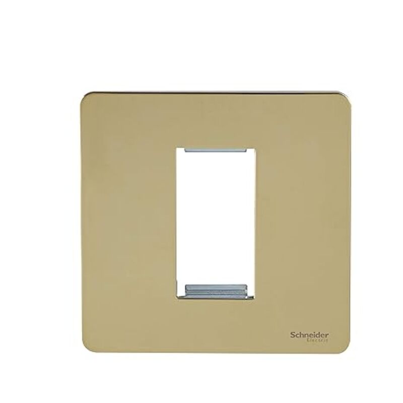 Schneider Electric Ultimate - screwless euro modular - 1 gang - polished brass - GU8450-PB