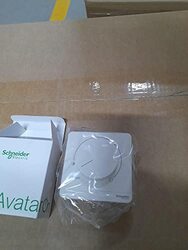 Schneider Electric AvatarOn Rotary Push Dimmer Switch 250V White - E8331RD250_WE - Pack of 3