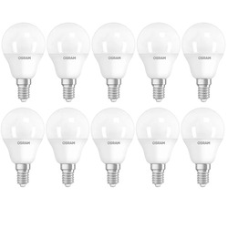 Osram Led Value E14 Classic P40 Frosted 4.9W - Warm White / 2700K Pack of 10