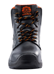 Honeywell Kings KWD301 Mid-Cut Lace Leather Safety Work Boots, Black, Size 6/39EU