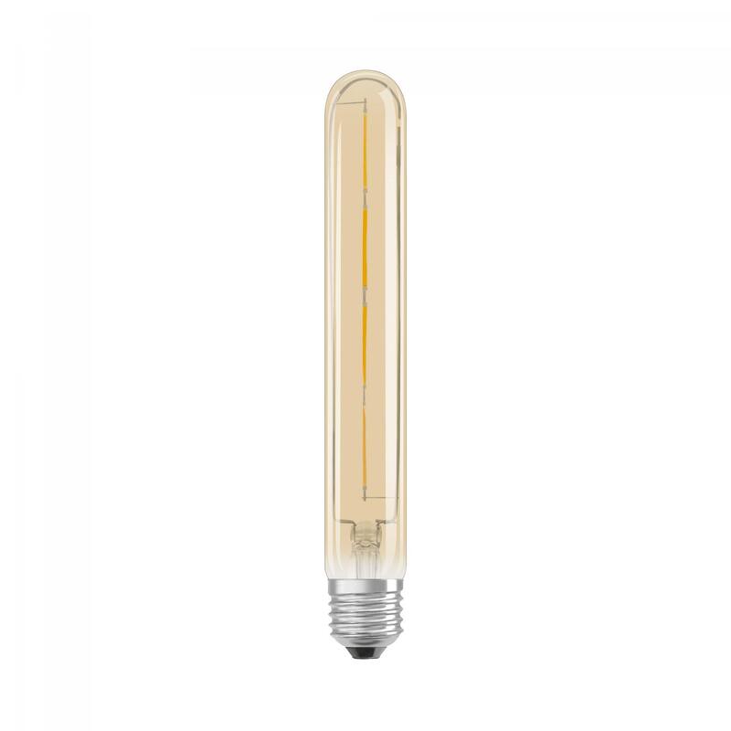 Osram Vintage 1906 4W E27 LED Filament Tubular light bulb Gold 2000K, Non-Dimmable