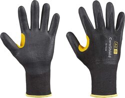 Honeywell 22-7513B/9L CoreShield A2/B Coated Cut Resistant Safety Glove 13 Gauge HPPE Black Nitrile Coating