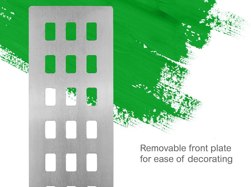 Schneider Electric Ultimate - crewless plate Grid system - 18 gangs - frame - stainless steel - GUGS18GSS