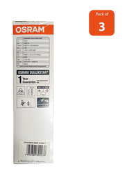 Osram Energy Saver T4 CFL Bulb, 23W, 6500K, 3 Pieces, Cool White