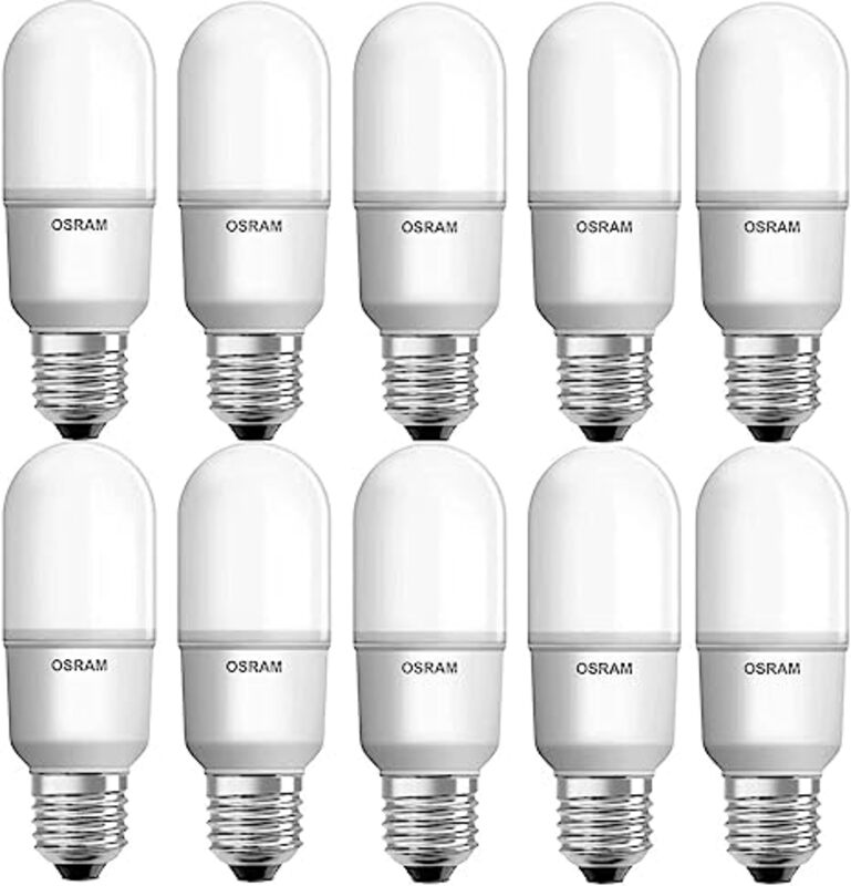 Osram LED Dimmable Bulb Value Stick E27 Lamp Daylight 9W 2700K Warm White/ Day Light (Dimmer) - Pack of 6