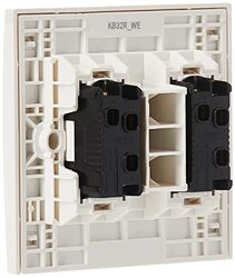 Schneider Electric KB32R Vivace White - 2-way plate switch 2 gang - 16AX - white - Pack of 3
